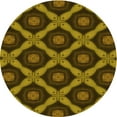 thumbnail image 1 of Ahgly Tapis Rond Lavable en Machine Intérieur Transitionnel Rouge Nuit, 5 Pieds Rond, 1 of 7