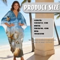 thumbnail image 2 of DISNIMO Beach Starfish Printed Womens Caftan Dress Plus Size V Neck Kaftan Dresses Batwing Sleeve Swimsuit Coverup Loose Fit Women's Long Cover Up for Bathing Suit, 2 of 7