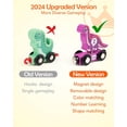 thumbnail image 7 of Wooden Dinosaur Train Set, Learning Dinosaur Toys and Number Train for Toddlers, Educational Montessori Toy for Counting and Motor Skills, for 3-5 Year Old Boys Girls, 7 of 7