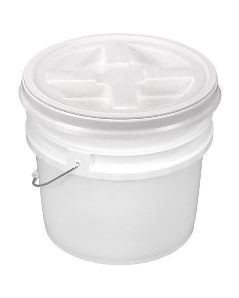 Bucket Kit 3.5 Gallon Bucket with Orange Gamma Seal Screw-on threaded lid 