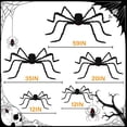 thumbnail image 2 of Ayieyill 5 Pcs Giant Spider Halloween Decorations Outdoor, Scary Hairy Spiders for Halloween Yard Decorations, Haunted House Props, 2 of 7