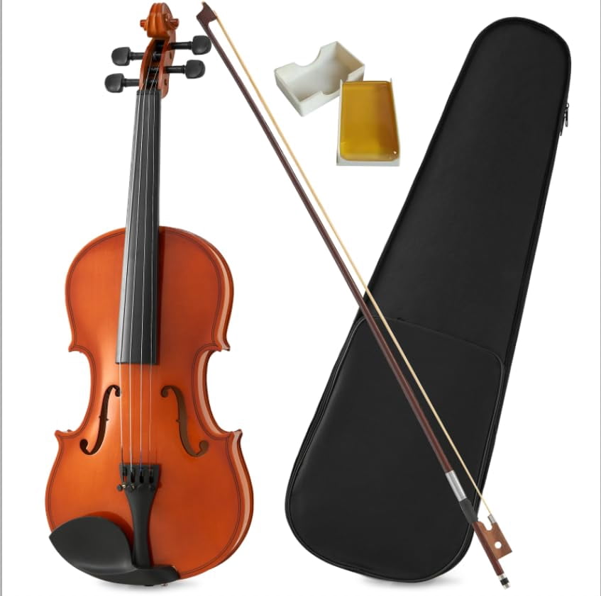 Cecilio Left-Handed Full Size 4/4 CVN-320L Ebony Fitted Solid Wood