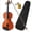 Red Brown, variant on Peispie Beginner Violin 4/4 Full Size for Adults & Teens, Acoustic Fiddle Starter Kit with Hard Case, Tuner, Bow, Shoulder Rest & Extra Strings, Reddish Brown (Age 12+)