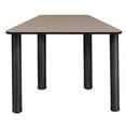 thumbnail image 2 of Regency Trapezoid 36" x 23" x 19" Desk - Beige/ Black, 2 of 4