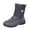Gray, variant on Winter Ankle Booties Women Warm Fur Lined Boots Non Slip For Icy Sidewalks Versatile For Any Outfit Lightweight For Walking Casual For Everyday Wear Practical For Daily Errands