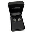 thumbnail image 2 of Harley-Davidson Women's Twisted Bling H-D Huggie Hoop Earrings - Sterling Silver, Harley Davidson, 2 of 2