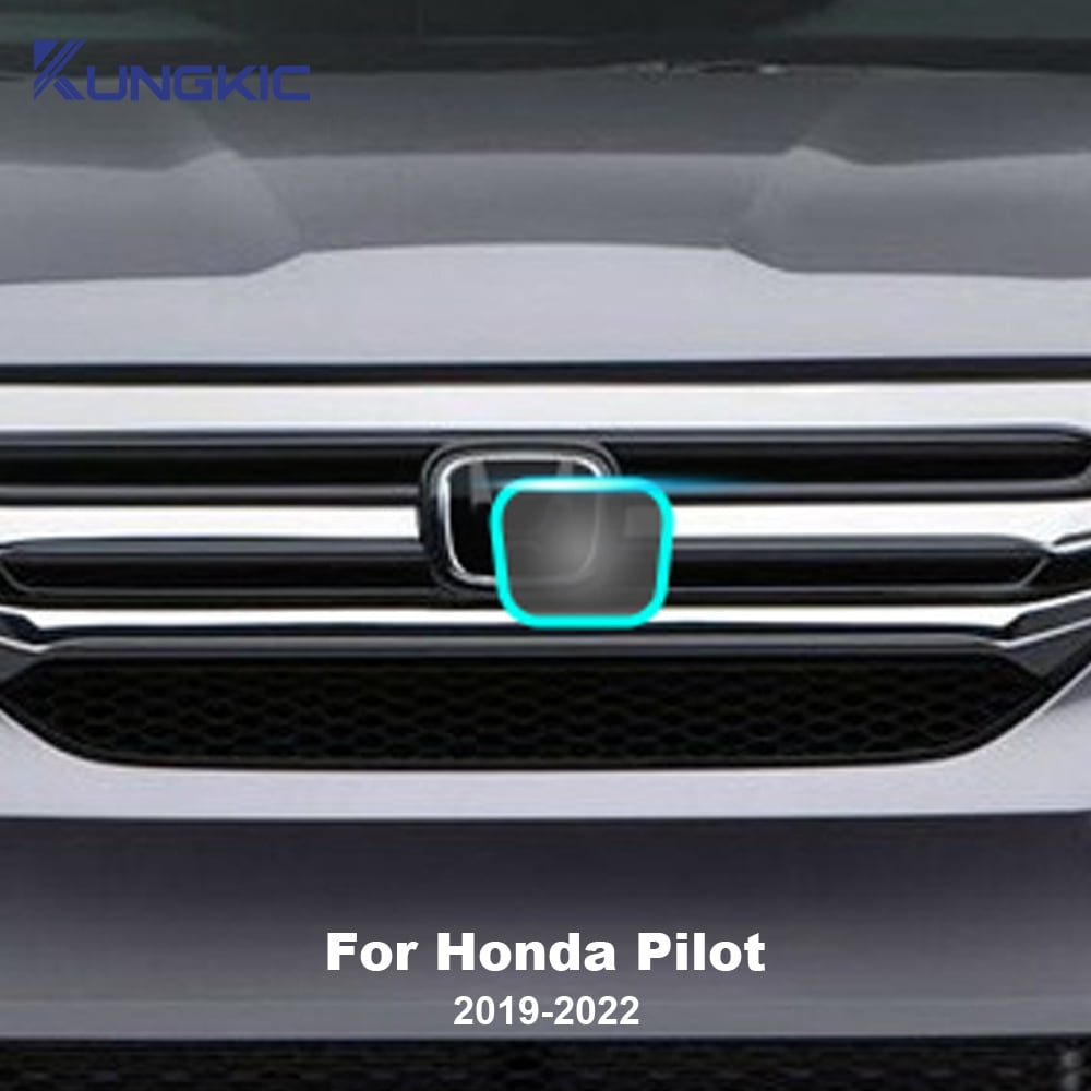 For 2019 2020 2021 2022 Honda Pilot Universal Car Logo TPU Black Smoke Film Auto Exterior Accessory, 1pcs