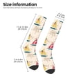 thumbnail image 2 of Balery Reto Marine Nautical Calcetines novedosos Calcetines deportivos Calcetines hasta la rodilla Calcetines de algodón Calcetines originales y geniales, 2 of 6