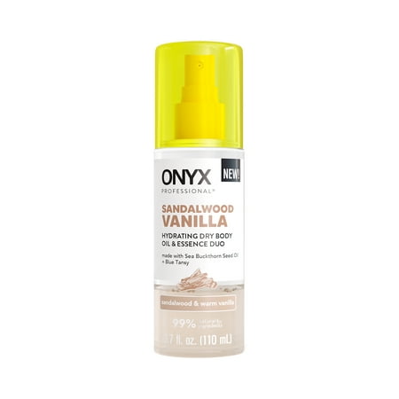 ONYX Professional Hydrating Dry Body Oil & Essence Duo, Sandalwood Vanilla, 3.7 fl oz