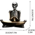 thumbnail image 2 of Eoozwa Skull Decor Halloween Candy Bowl Dish Large for Home Office Desk Decorations Skull Candy Tray Holder Snack with Hand Skulls Serving Bowl Desk Decor, 2 of 5