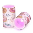 thumbnail image 7 of Yayeee Flameless Candles with Remote Flickering Battery Operated Multi Color Changing, Pink Donut, 7 of 7