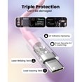 thumbnail image 3 of Cargador para iPhone FEEL2NICE 12W de carga rápida, paquete de 2, USB-C, rosa, 3 of 7