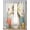 Off White, variant on Easter Bunny Eggs Sheer Curtains 39 Inch Length 2 Panels Set for Living Room/Bedroom, Spring Tulip Daisy Flowers Leaves Country Kitchen Curtains Grommet Curtains Window Treatments 27.5"x39"x2