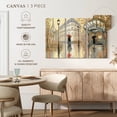 thumbnail image 4 of Elephant Stock To The Metro Wall Art - Horizontal Multi Panel Canvas - Hallway Wall Decor - Places Multi Panel - Beige And Red Decor By Julia Purinton - 65" x 42", 4 of 6