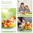 thumbnail image 4 of Cabbage Plate Ceramic Plate Dinner Plate Fruit Plate Salad Plate Dessert Plate, 4 of 6