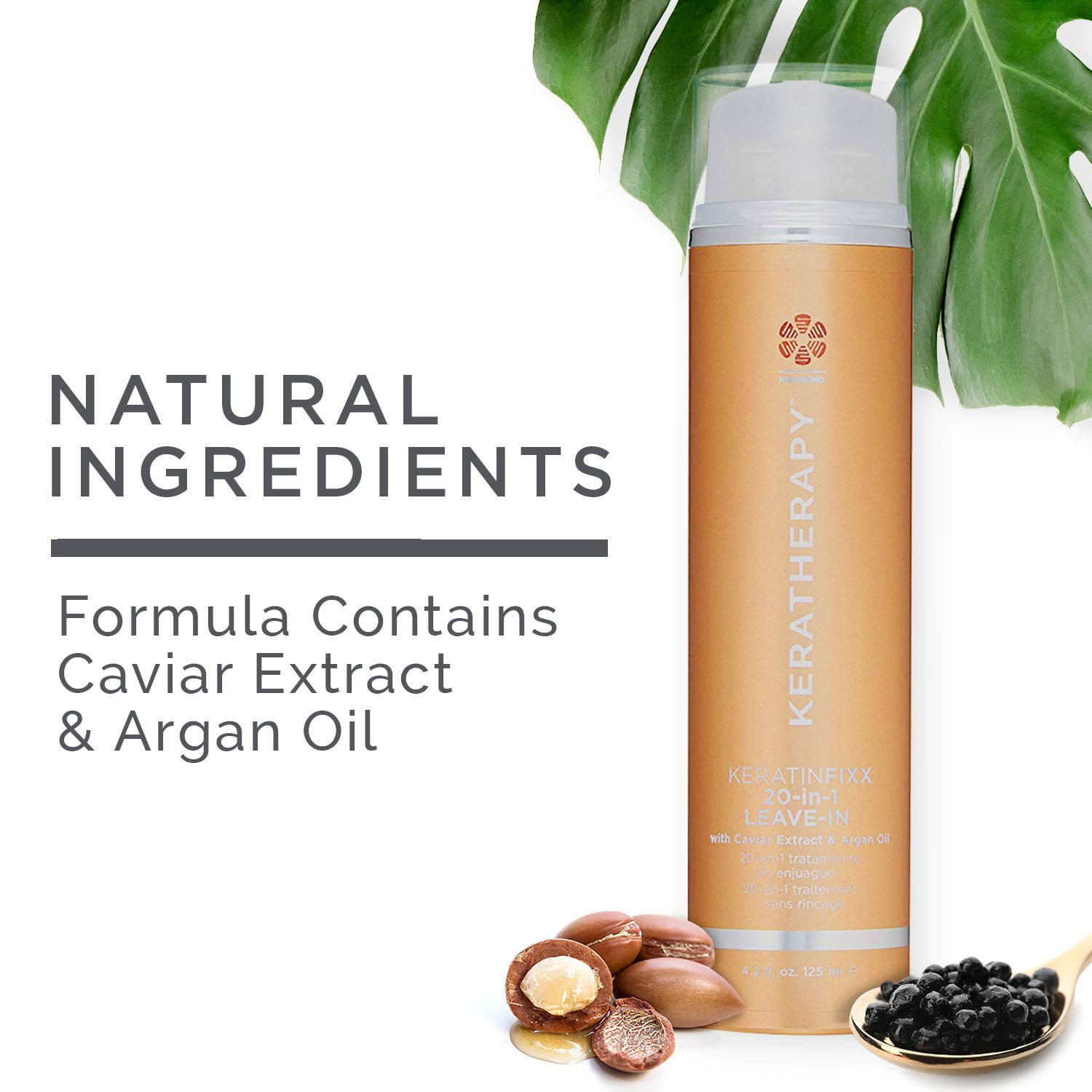 3 Pack - NEW Keratherapy KERATINFIXX 20-IN-1 LEAVE-IN, Infused with Caviar Extract & Argan Oil, 4.2 fl oz/each