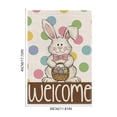 thumbnail image 3 of CaiYueKe Easter Garden Flag Outdoor Holiday Decoration Bunny Egg Printed Polyester Flag for Patio Yard Spring Home Ambiance Welcome Double Sided Seasonal Decor, 3 of 7