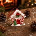 thumbnail image 6 of PONPRNGY 1Pc Gingerbread House Ornaments for Tree, Acrylic Gingerbread Christmas Decor with Rope, Xmas Hanging Ornaments for Tree Holiday Party New Year Home Decorations, 6 of 6