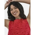 thumbnail image 4 of Time and Tru Women's Eyelet Embroidery Top, Sizes XS-XXXL, 4 of 4