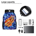 thumbnail image 6 of Prestonplayz Pizza Backpack 3D Print Lightweight Bookbag Casual Sport Daypack Travel Bag Laptop, 6 of 8