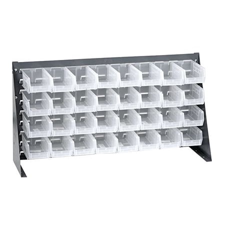 Louvered Rack - QUANTUM STORAGE SYSTEMS QBR-3619-220-32CL Louvered Bench Rack, 36 x 8 x 19In,