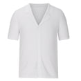thumbnail image 4 of Juebong Men's Trendy White Polo Shirts Hawaiian Casual Solid Short Sleeve Beach Vacation Golf Shirts, XX-Large, White, 4 of 8