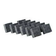 Charles Leonard Multi-Purpose Mini Dry-Erase & Chalkboard Erasers, 2", Black, Case Of 36