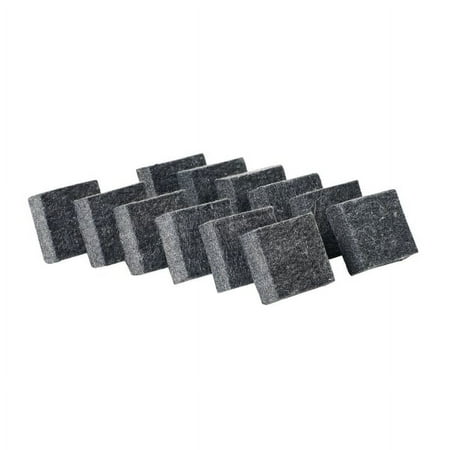 Charles Leonard Multi-Purpose Mini Dry-Erase & Chalkboard Erasers, 2", Black, Case Of 36