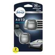 Febreze AUTO Air Freshener Vent Clip New Car Scent, 2 Pack .07 fl oz each