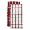thumbnail image 2 of DII Washed Waffle Collection Windowpane Dish Towel, 2 Count, 2 of 3