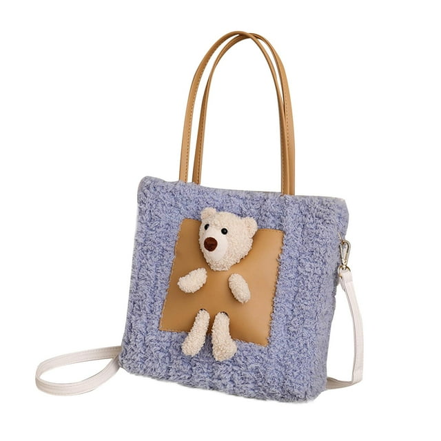 Kit de Piezas para hacer bolsa de oso DIY perfecl Gris azul