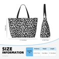 thumbnail image 4 of Xecao Similar To Leopard Print for versatile beach bag for women includes zipper pockets and waterproof material, ideal for vacations and adventures., 4 of 7