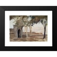 thumbnail image 2 of Jan Ciągliński 14x11 Black Modern Framed Museum Art Print Titled - View of Pera from Istanbul. from the Journey to Constantinople (1893), 2 of 5