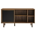 thumbnail image 6 of Console Entry Table Sideboard Cabinet, Walnut, Wood, Metal, Industrial Living Lounge Cafe Lobby Hospitality Restaurant, Modern Contemporary HB34579, 6 of 10