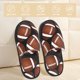 thumbnail image 2 of Fotbe Brown Football On Black Pantuflas Peludas para Mujer con Estampado, Zapatillas de Peluche, Zapatos de Invierno para Casa, Uso Interior y Exterior-Medium, 2 of 8