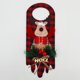 thumbnail image 3 of Adorno de pomo de puerta de Navidad, 3 piezas de decoración de puerta de Navidad de primera calidad (Papá Noel, muñeco de nieve y alce), colgantes de pomo de puerta de Navidad JAMW Sencillez, 3 of 5