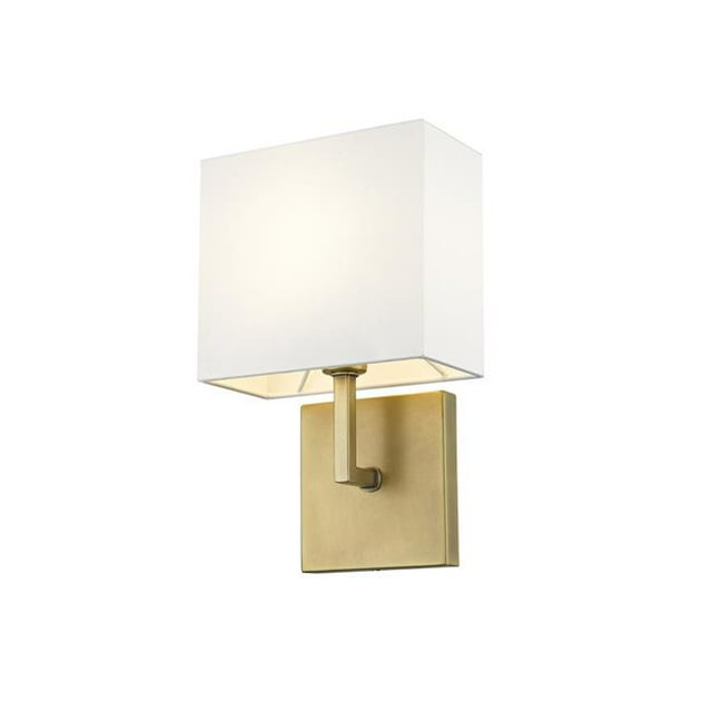 Z Lite 815-1S-RB Saxon de 7 Po 1 Applique Murale Légère&44; Laiton Frotté