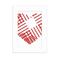 thumbnail image 1 of Red Valentine's Day Heart Line Desktop Photo Frame Picture Display Decoration Art Painting, 1 of 3