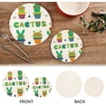 thumbnail image 4 of SKYSONIC Funny Cactus Glasses Pot Holders Trivets, 2 Pcs Heat Resistant Trivets,Cartoon Summer Plant Cotton Thread Weave Mats for Hot Pads Pans Pot Bowl Teapot for Kitchen Decor, 4 of 7