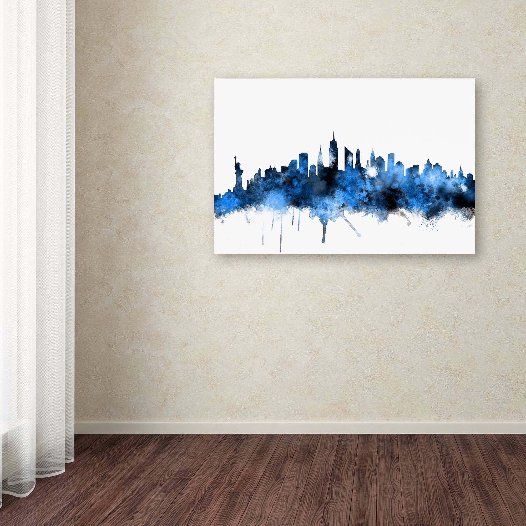 "New York Skyline II" Canvas Art by Michael Tompsett