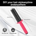 thumbnail image 2 of Hair Curling Comb with AntiSlip Ergonomic Handle for Quick DIY Fluffy Curls and Travel Use, 2 of 4