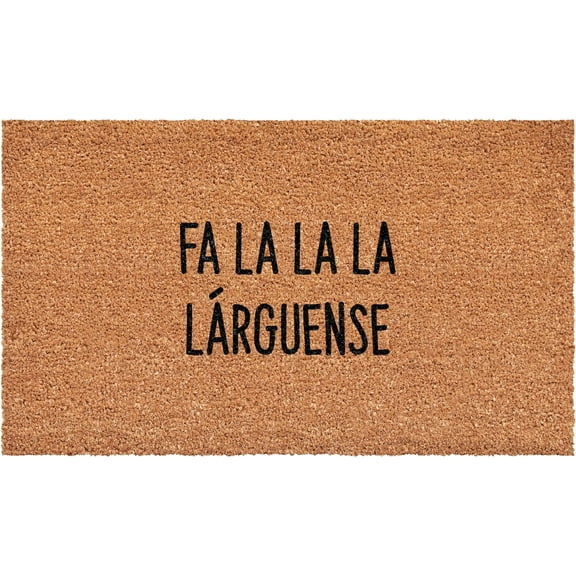 Calloway Mills 113361729 Fa La La La Larguense Spanish Doormat 17" x 29"