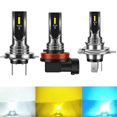 thumbnail image 1 of 2 PCS Car LED Fog Light Bulb, H4 H7 H8 H11 Super Bright 80W Vehicle Lighting Bulbs Replacement, Universal Automotive Fog Light -GSL, 1 of 5