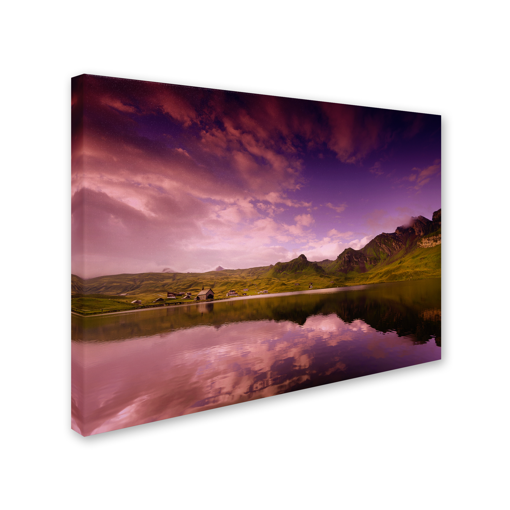 Trademark Fine Art "Beyond the Purple Sky" Canvas Art by Philippe Sainte-Laudy