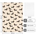 thumbnail image 2 of 6 Pcs Dachshund Beige Pattern Funny Kitchen Towels, Microfiber Dish Towels, Kitchen Tea Towels Set 18" X 26", 2 of 6