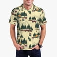 thumbnail image 1 of Balery Camping Caravan 1 Camisa Polo de Hombre con Estampado, de Manga Corta y Tejido Medio, Camisa Tipo Golf Polo-Large, 1 of 6