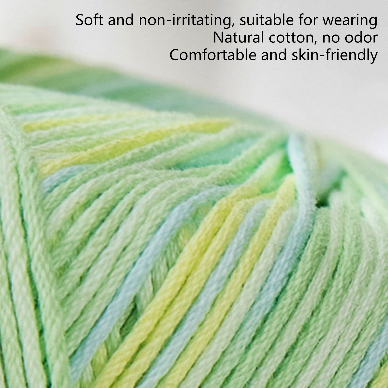 Fade Resistant Mercerized Cotton Thread 3 Spools Soft Yarn For Long Time Use Crafting Projects