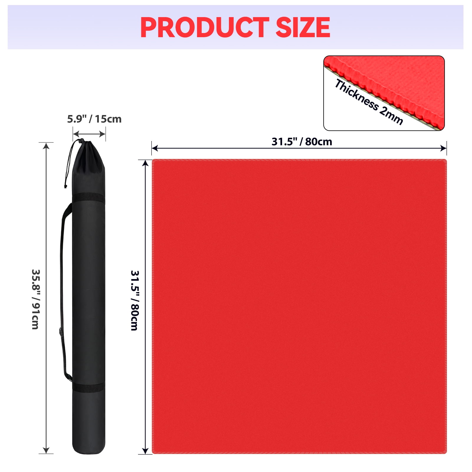 Noise Reducing Anti-Slip Table Cover Pad | Portable Game Mat for Mahjong, Poker, Cards, Dominoes with Carry Bag