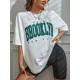 thumbnail image 5 of Camiseta de Brooklyn Prit para mujer, camiseta de gran tamaño con hombros caídos y letras York, ropa sencilla Vintage, Top para mujer 1898, 5 of 5