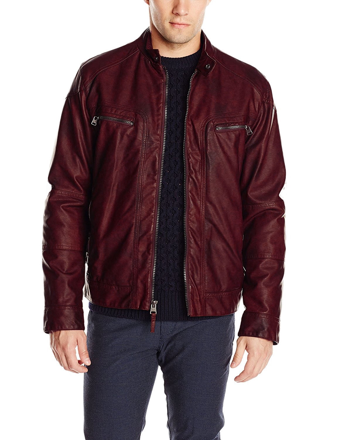 Luis Leather Mens Solid Hoody Genuine Lambskin Leather Jacket, Biker Jacket With Removable Hood